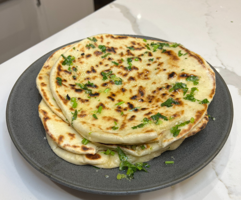 garlic nan popadoms indian