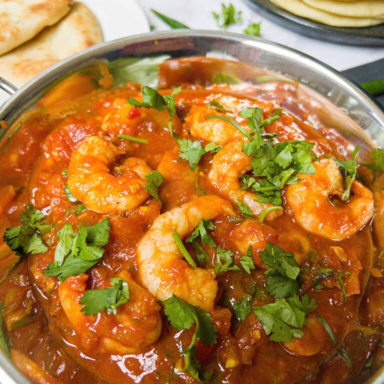 King Prawn Balti Popadoms Indian